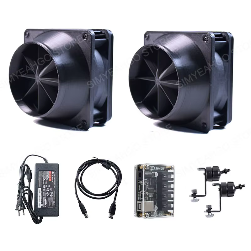 Simracing Games Kit de simulateur de vent et de vibrations de bureau Plug & Play sans lecteur 8 m/s 