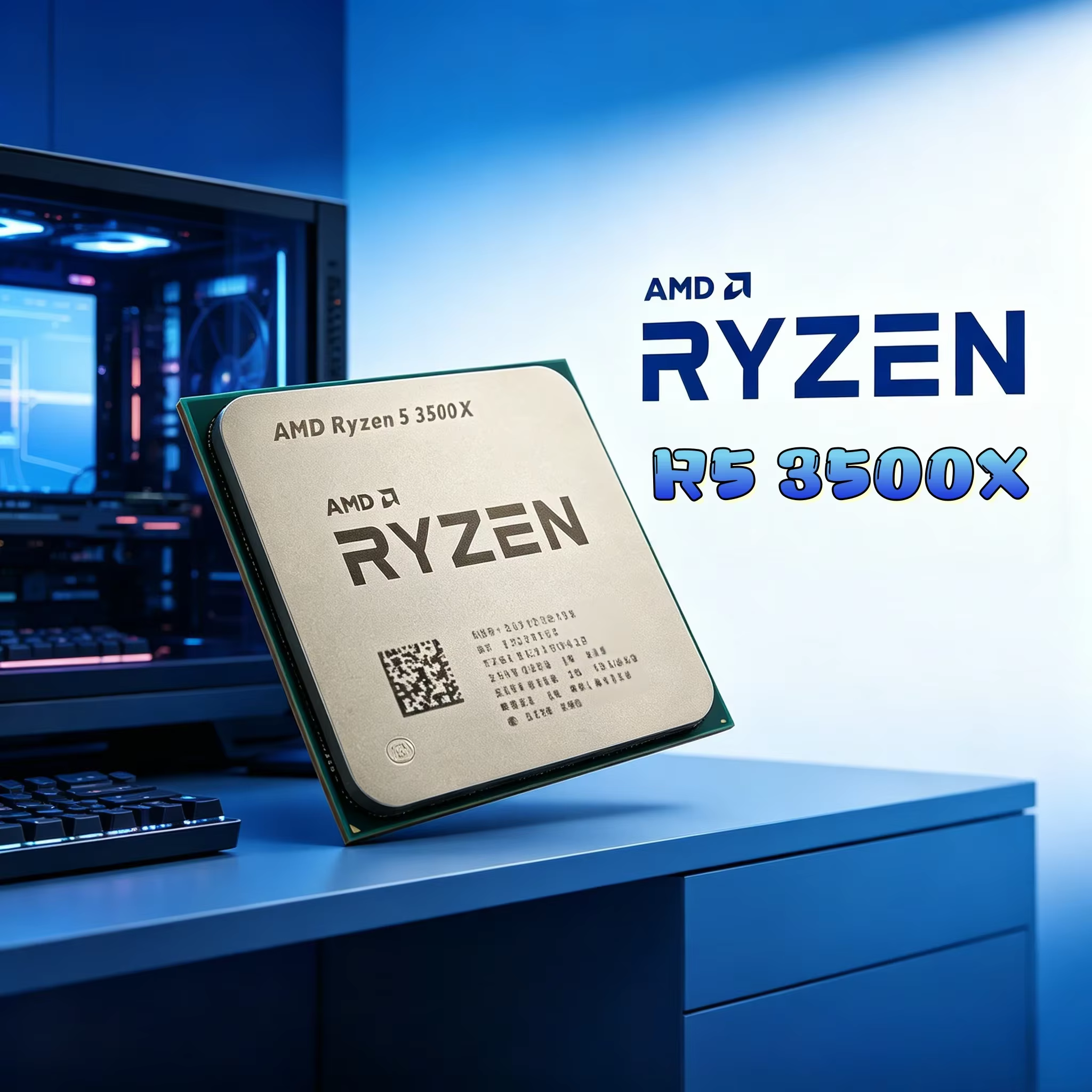 Choix Populaire : Processeur Gaming AMD Ryzen 5 3500X R5 3500X 3.6GHz Six-Core Six-Thread 7NM 65W L3