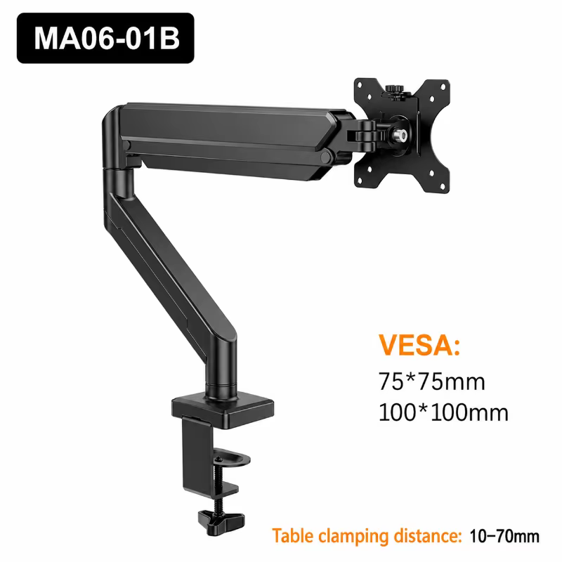 Support de moniteur ergonomique pour écrans de 13 à 35 pouces, support de bureau réglable en hauteur