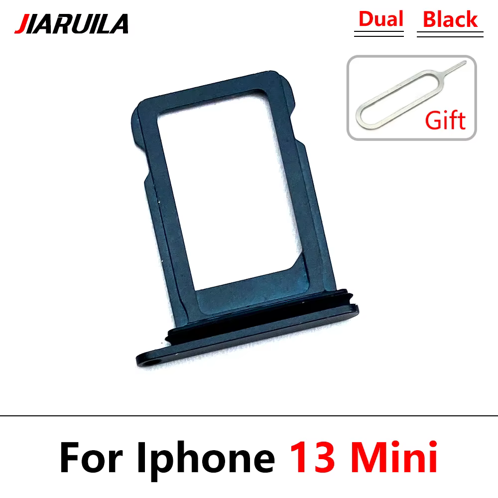 Nouvelle double carte pour IPhone 13/13 mini/13 Pro/13 Pro Max, plateau de carte SIM, fente de puce,