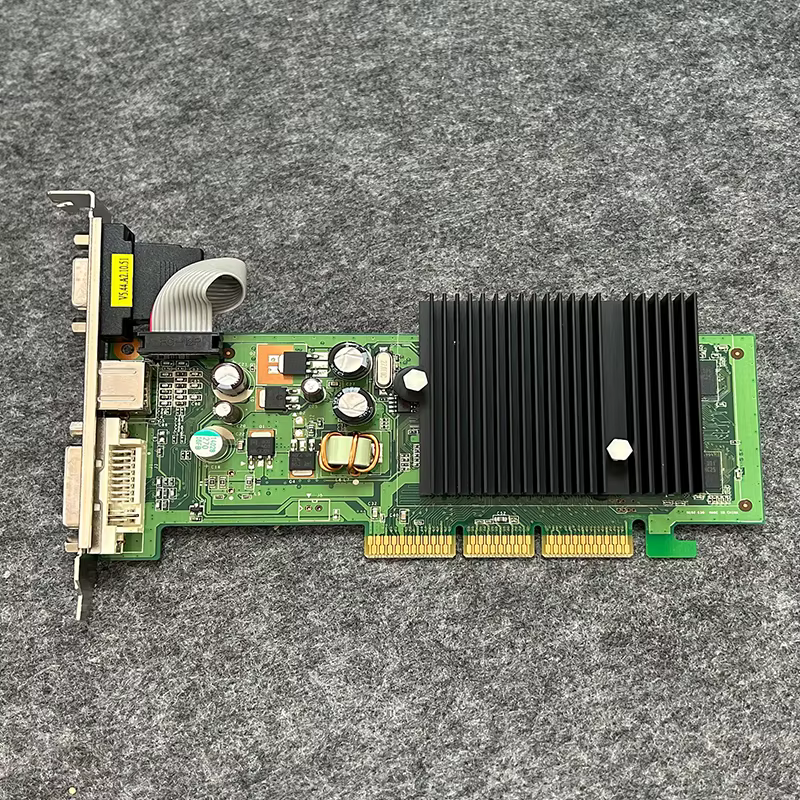 Carte graphique vidéo pour nVIDIA FX6200, 256M, AGP, 4X, 8X, DDR2, VGA, S Video, DVI, 64 bits, AGP, 