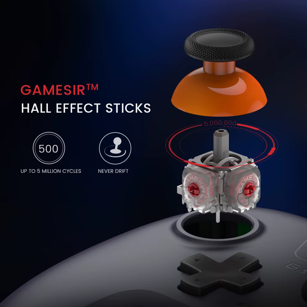GameSir Nova Lite contrôleur de commutateur sans fil manette Bluetooth avec effet Hall pour Nintendo