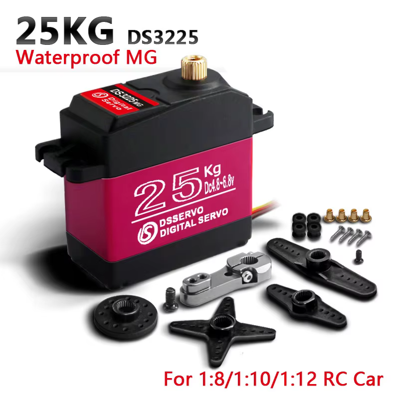 1X Servo étanche 20Kg 25Kg 30Kg 35Kg 40Kg servo haute vitesse engrenage métallique Servo numérique R