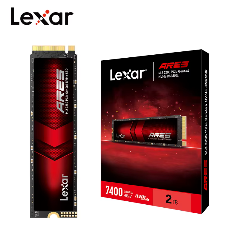 Disque SSD interne Lexar 1 To NM790, 512 Go, 2 To, 4 To, ARES M2 2280 PCIe Gen4x4 NVMe, disque dur o