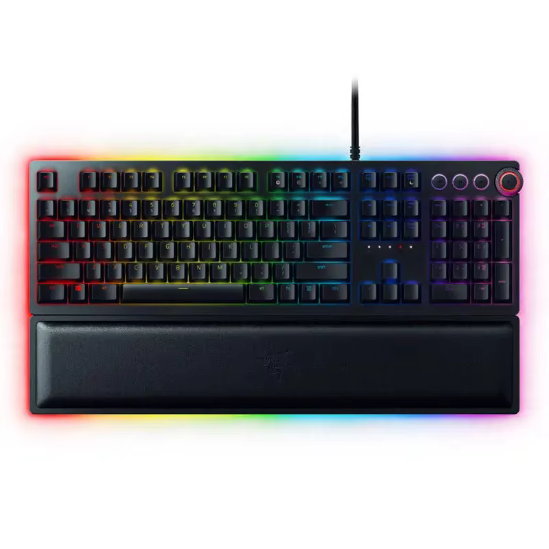 Razer Huntsman Elite clavier de jeu commutateurs optiquesChroma RGB repose-poignet magnétique action