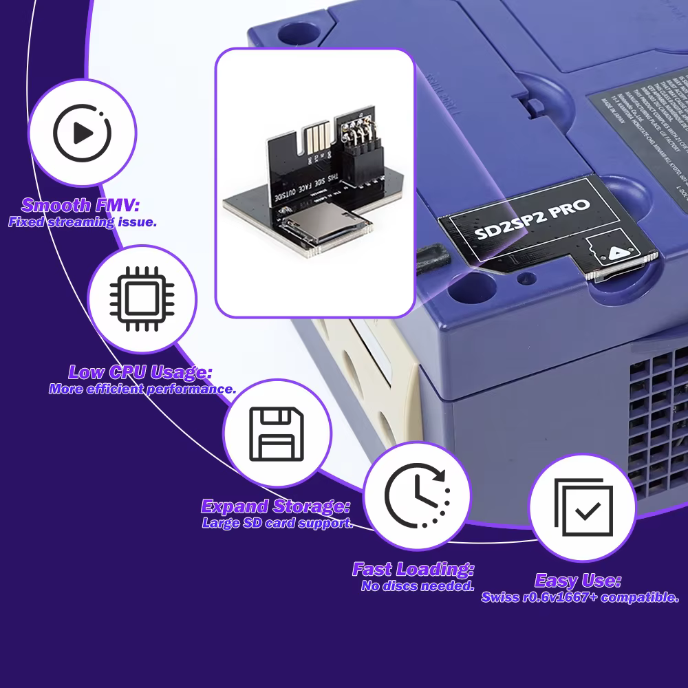 Bitfunx V1.3 SD2SP2 Pro adaptateur de carte SD charge SDL carte Micro SD lecteur de carte TF pour Ni