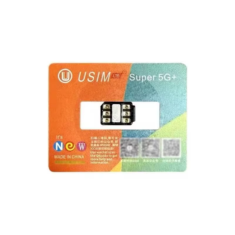 2025 nouvelle version USIM LTE Super 5G + autocollants de carte de déverrouillage prenant en charge