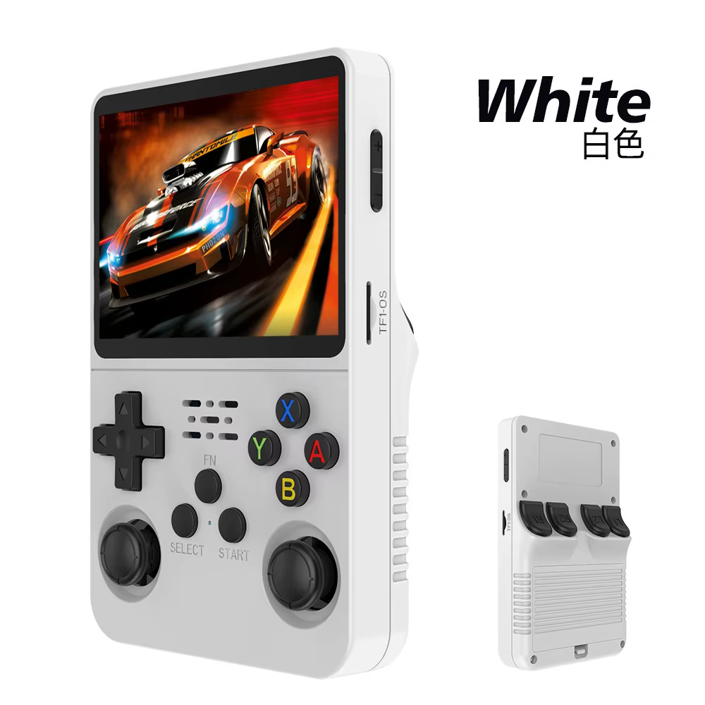 Console de jeu portable rétro R36S, système Linux, écran IPS HD de 3,5 pouces, 64 Go, plus de 20 000