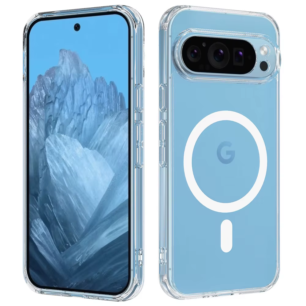 Coque de téléphone magnétique transparente, étui de protection en acrylique pour Charge sans fil Mag