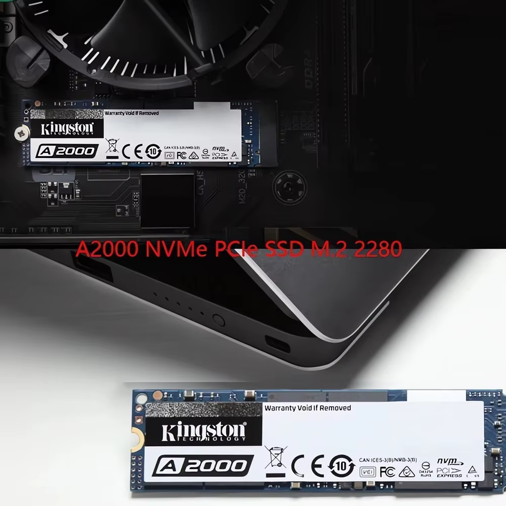 Kingston SSD A2000 NVMe PCIe M.2 2280 250GB 500GB 1TB disque dur interne à semi-conducteurs pour PC
