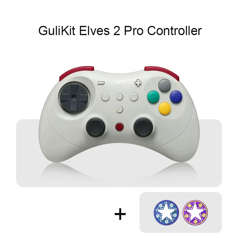 Contrôleur de jeu sans fil GuliKit Elves 2 Pro pour Switch 2, Windows, iOS et Android, Joysticks Hal
