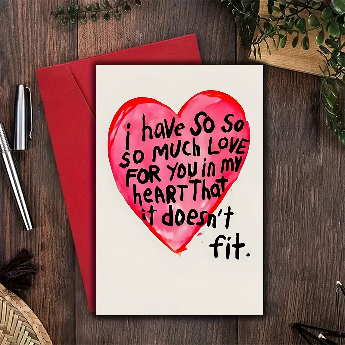 Carte d'anniversaire d'amour sincère - Message « J'ai tellement d'amour pour toi », pour les couples