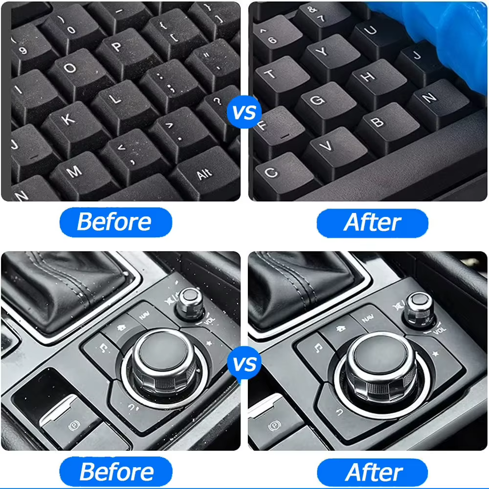 Cubicseven-Gel magique pour ordinateur portable et clavier, nettoyant anti-poussière pour livres, ar