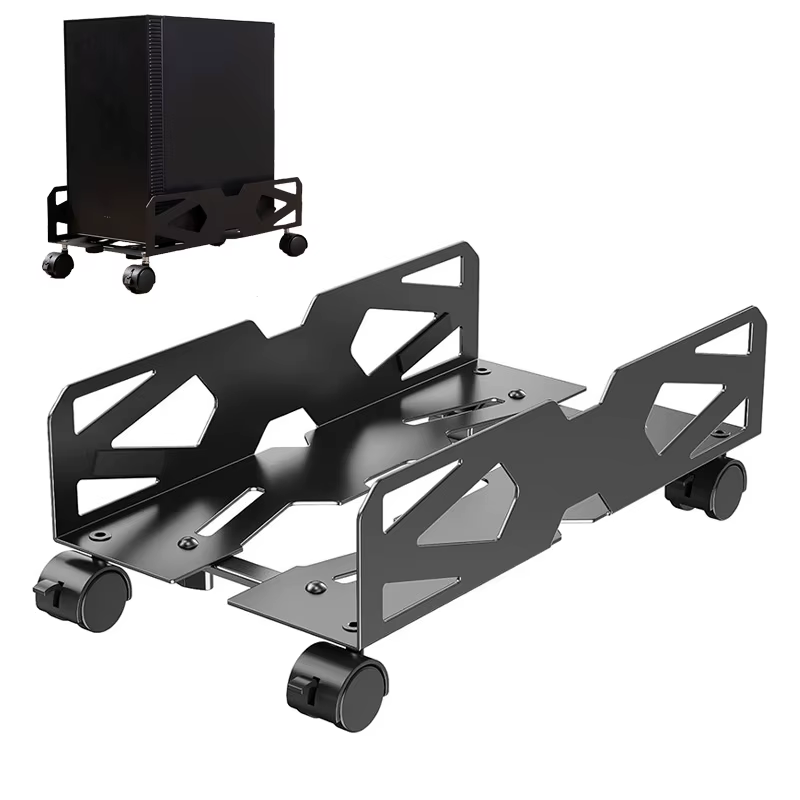 Support de tour d'ordinateur portable, support de tour d'ordinateur en métal réglable, support de so