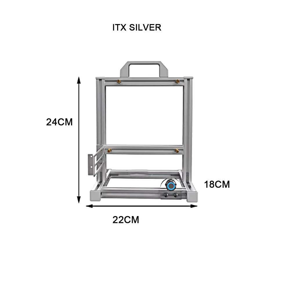 Support de cadre de boîtier de PC ouvert ITX MATX ATX, armoire de jeu de refroidisseur d'eau/air de