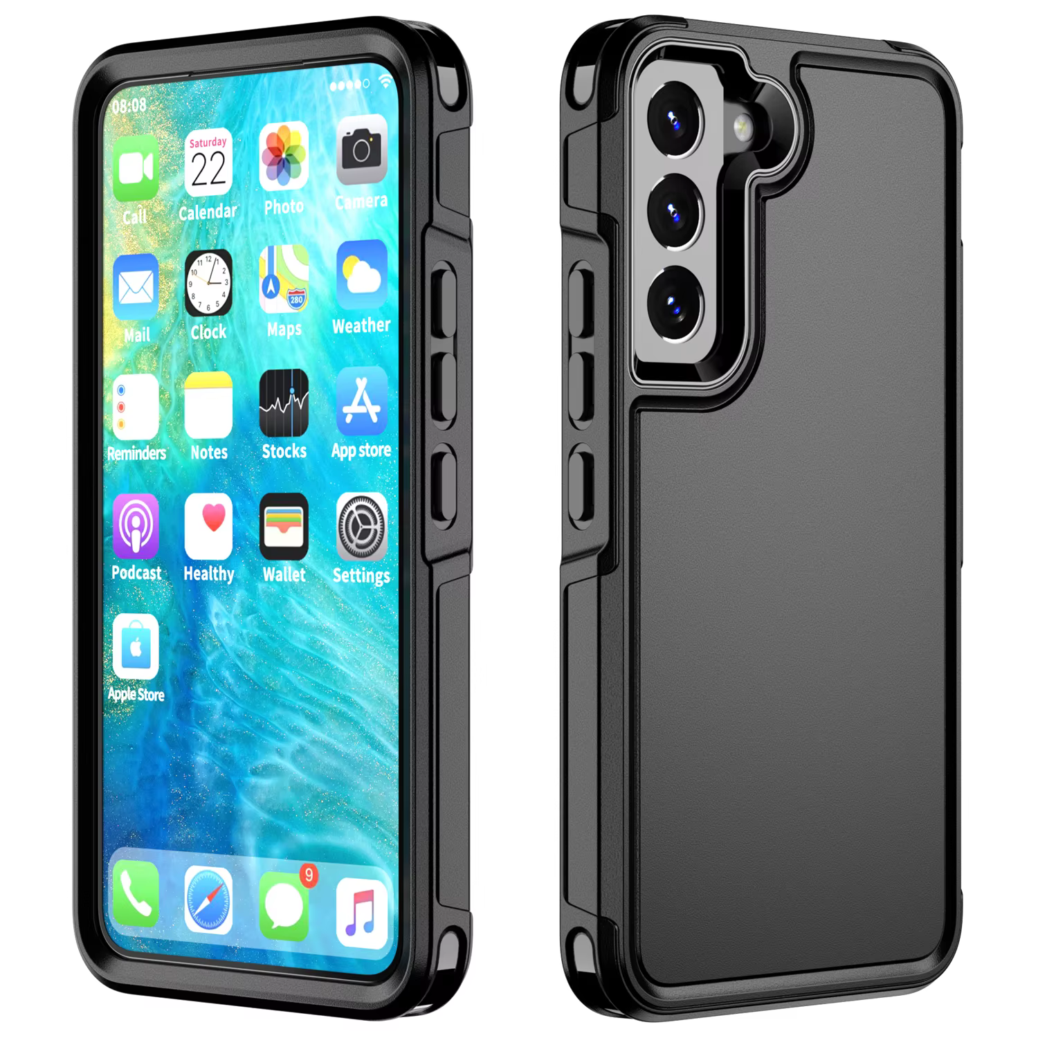 Étui de téléphone portable antidérapant pour Samsung Galaxy A57 S26 Ultra S25 FE A17 A56 A55 A36 5G