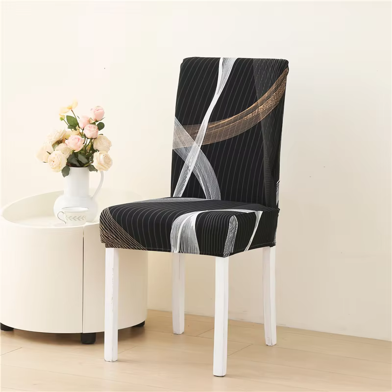 Housses de chaise florales modernes, housse pour salle à manger, protecteur de meubles élastiques po