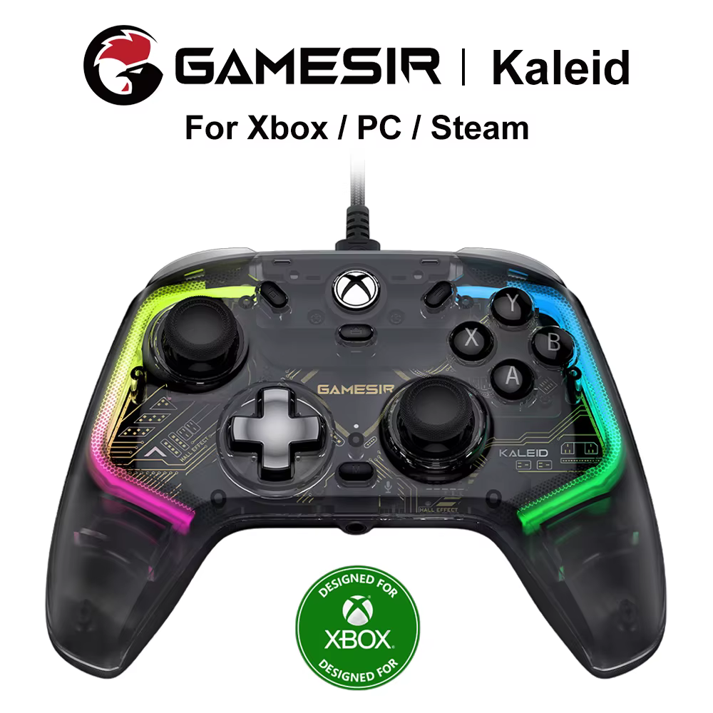 Manette de jeu filaire Gamesir Kaleid pour contrôleur Xbox série X/S One avec manettes à effet Hall 