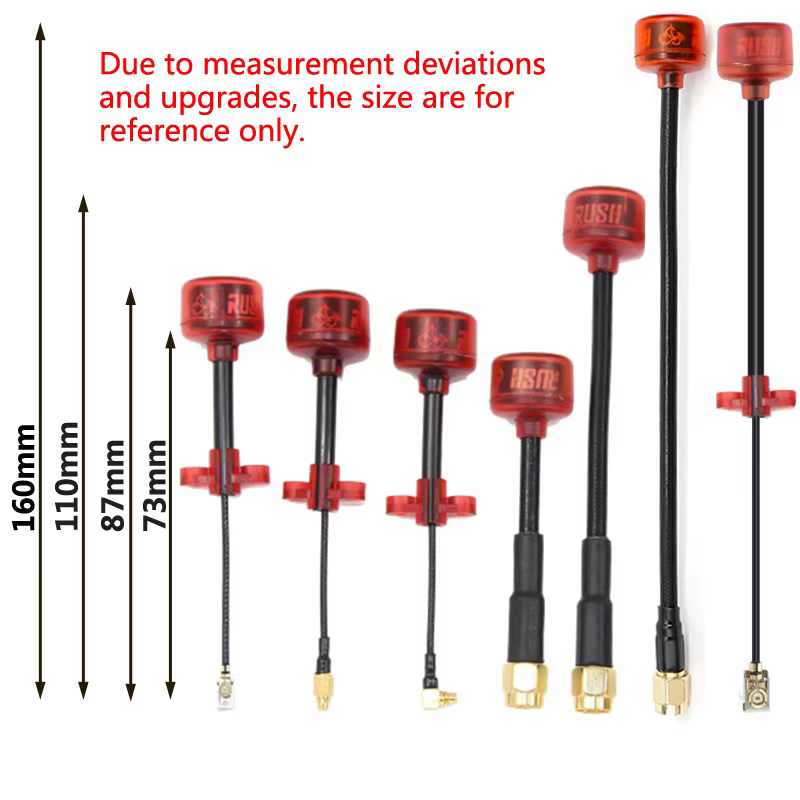Rush Cherry FPV 5.8G antenne LHCP RHCP SMA adaptateur de connecteur d'antenne de course longue porté