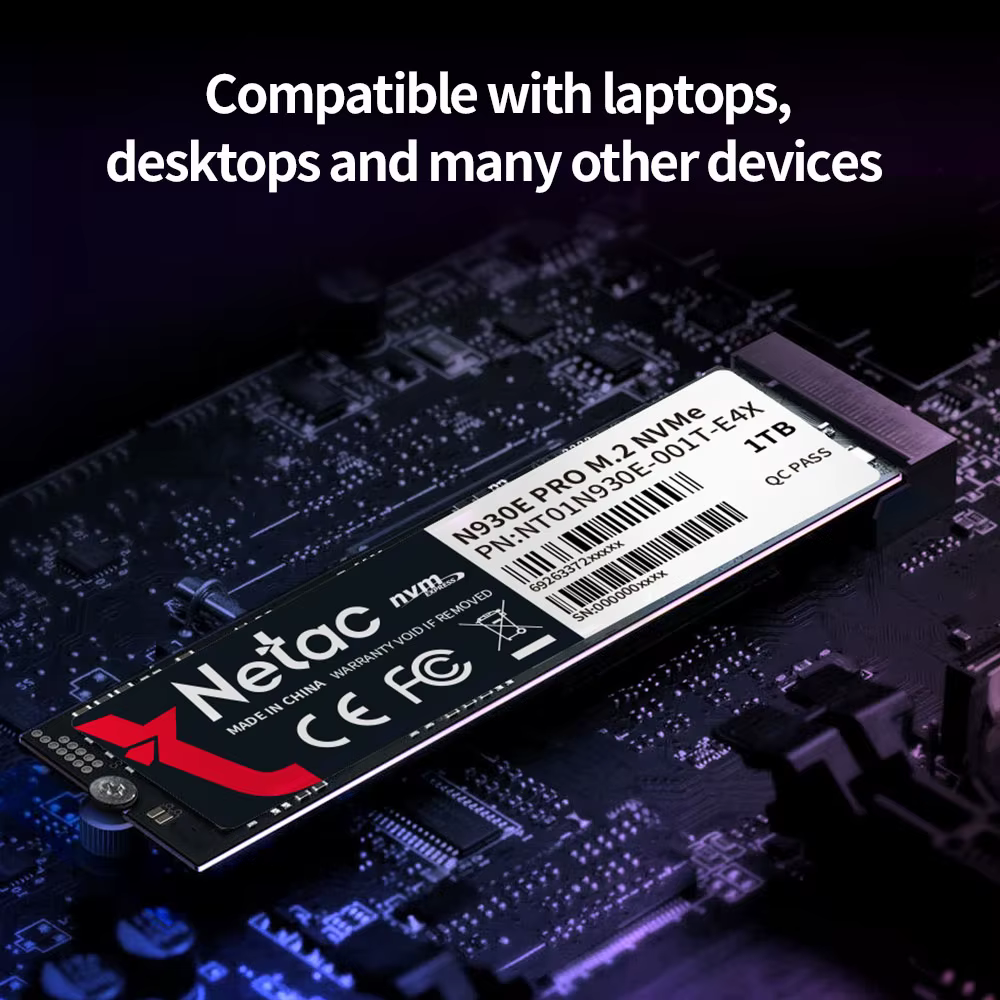 Netac SSD NVMe M2 1 to 128GB 256GB 512GB M.2 SSD NVMe PCIe disque dur disque SSD interne pour ordina