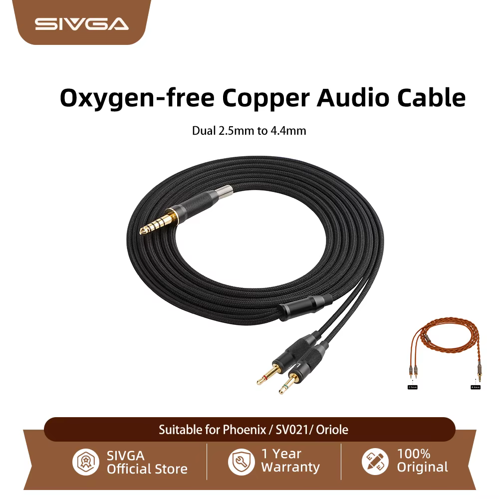 SIVGA Tourists-Câble audio de remplacement, 2.5mm à 4.4mm, Phoenix, SV021 et Oriole