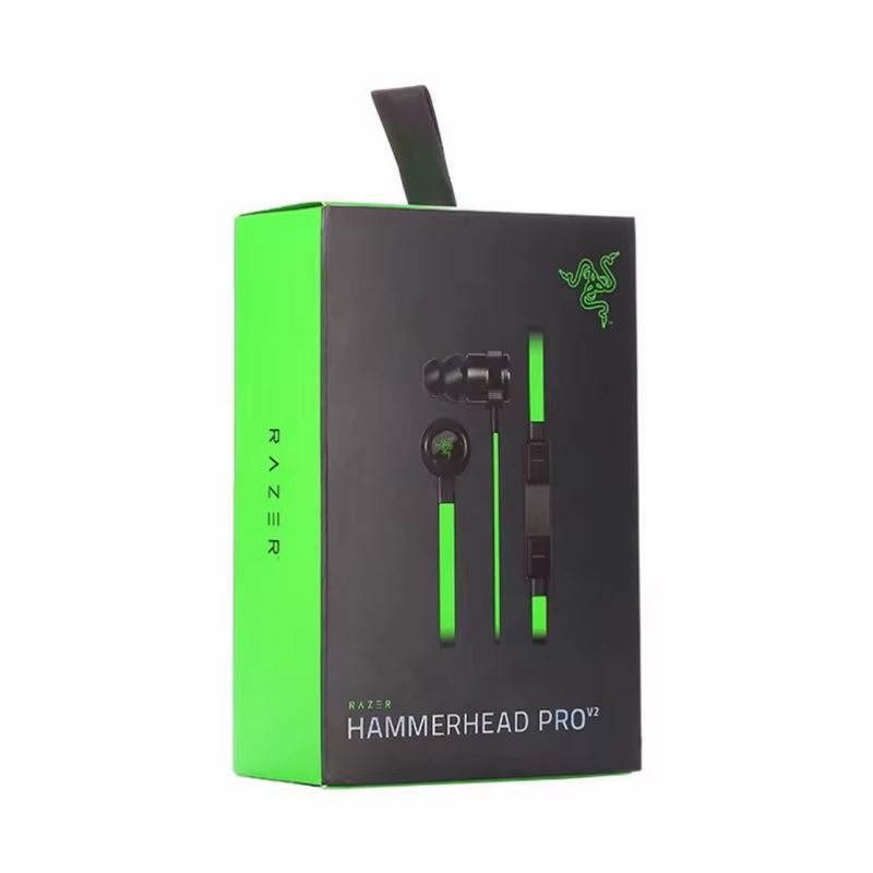 Casque filaire Razer HAMMERHEAD PRO V2 avec microphone, casque de jeu, haute qualité, 3,5 mm, portab