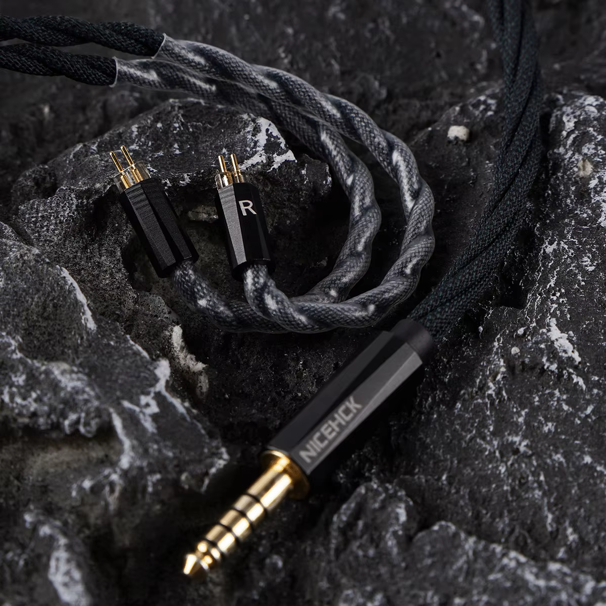 NICEHCK MeetEva alliage de cuivre argenté plaqué argent + câble OFC MMCX/0.78mm 2 broches HiFi IEM p