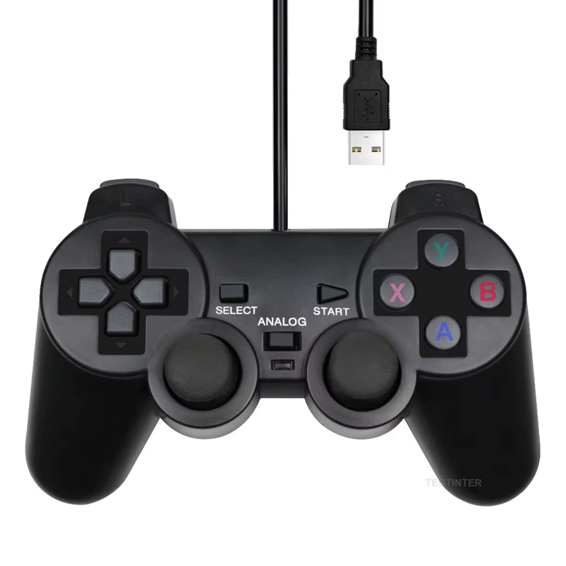 Manette de jeu filaire USB pour PC, contrôleur de jeu pour ordinateur portable Windows, WinXP, Win7,