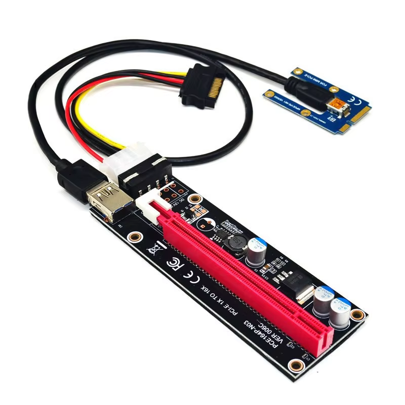 Carte Mini PCIe à PCI express pour carte graphique externe, EXP GDC BTC, antminer, pour miner sur la