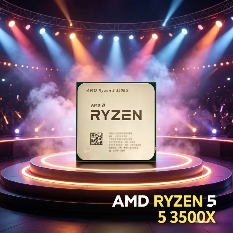 Processeur de bureau AMD Ryzen 5 3500X 3.6GHz 6 cœurs 6 threads, socket AM4, PN 100-000000158, pour 