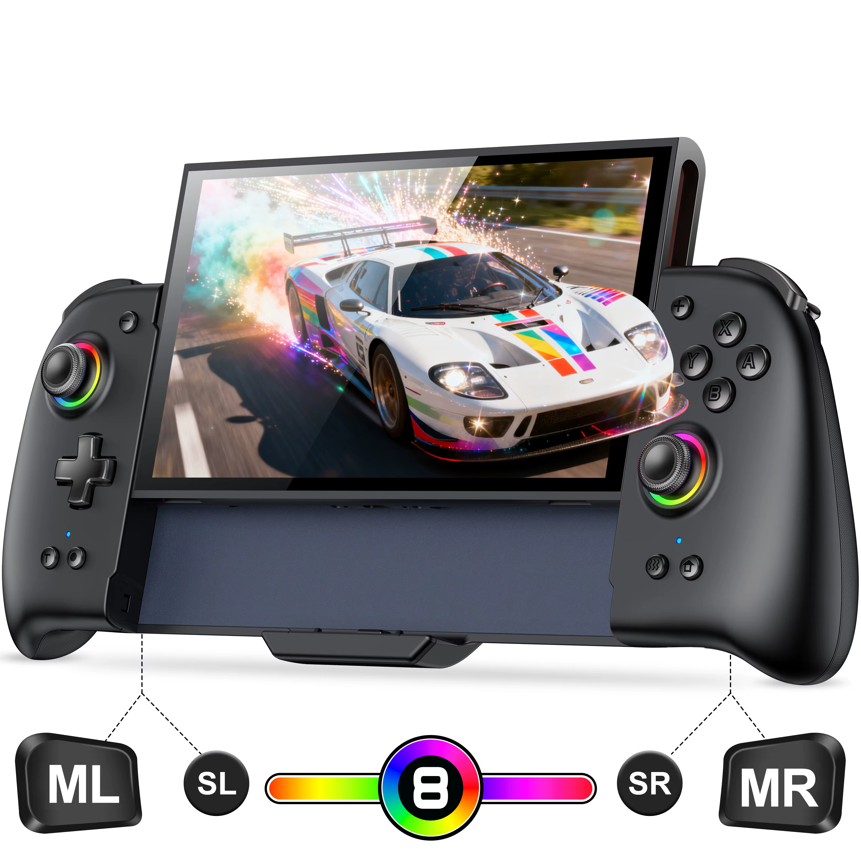 Manette de jeu BEBONCOOL JC400 pour Switch2, contrôleur sans fil avec Turbo et deux touches arrière,