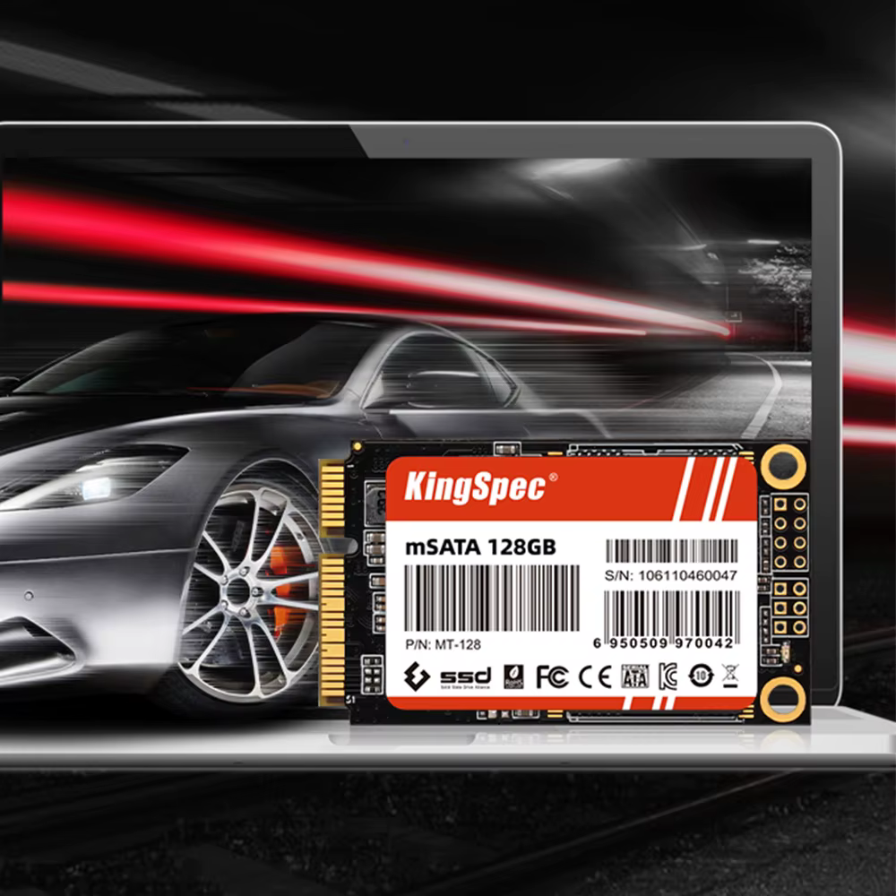 KingSpec – disque dur interne SSD mSATA, avec capacité de 128 go, 256 go, 512 go, 1 to, PCIe, pour D