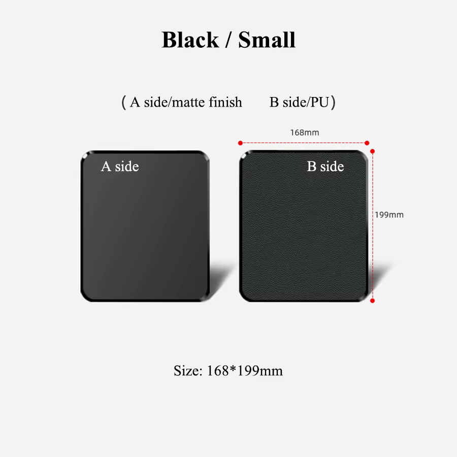 Tapis de souris rigide de jeu, Surface lisse, Double face, Durable, lavable, en résine PU, avec tapi