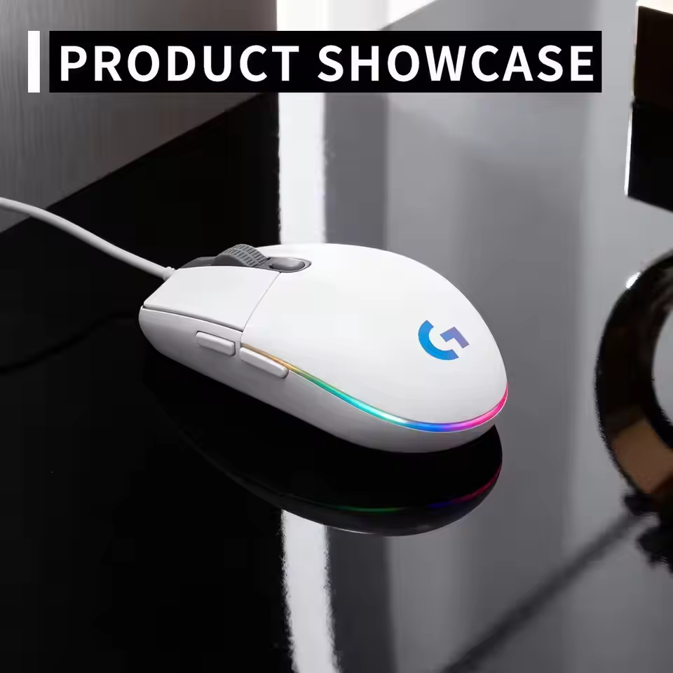 Souris de jeu Logitech (G) G102, design léger RGB, 200-8000 DPI, souris ergonomique de deuxième géné