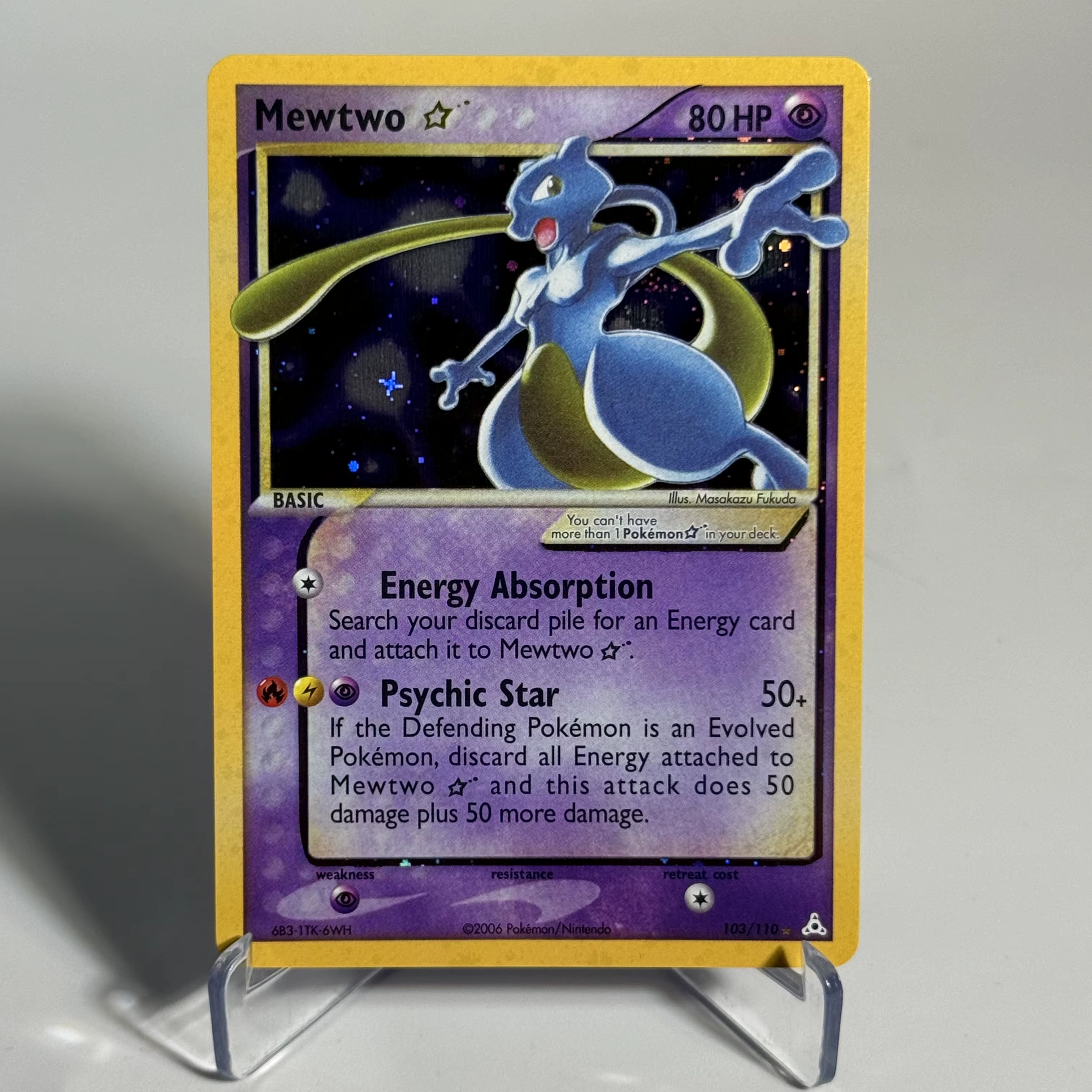 Cartes PTCG Rares Holo Star Cards Mewtwo Pikachu Entei Raikou Gengar Collection de Jeu Cartes Simple