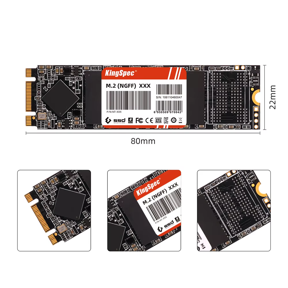 KingSpec M2 SSD 512GB SATA SSD 1TB 128GB 256GB 2T 4T ssd M.2 Ssd 2280 NGFF disque dur interne disque