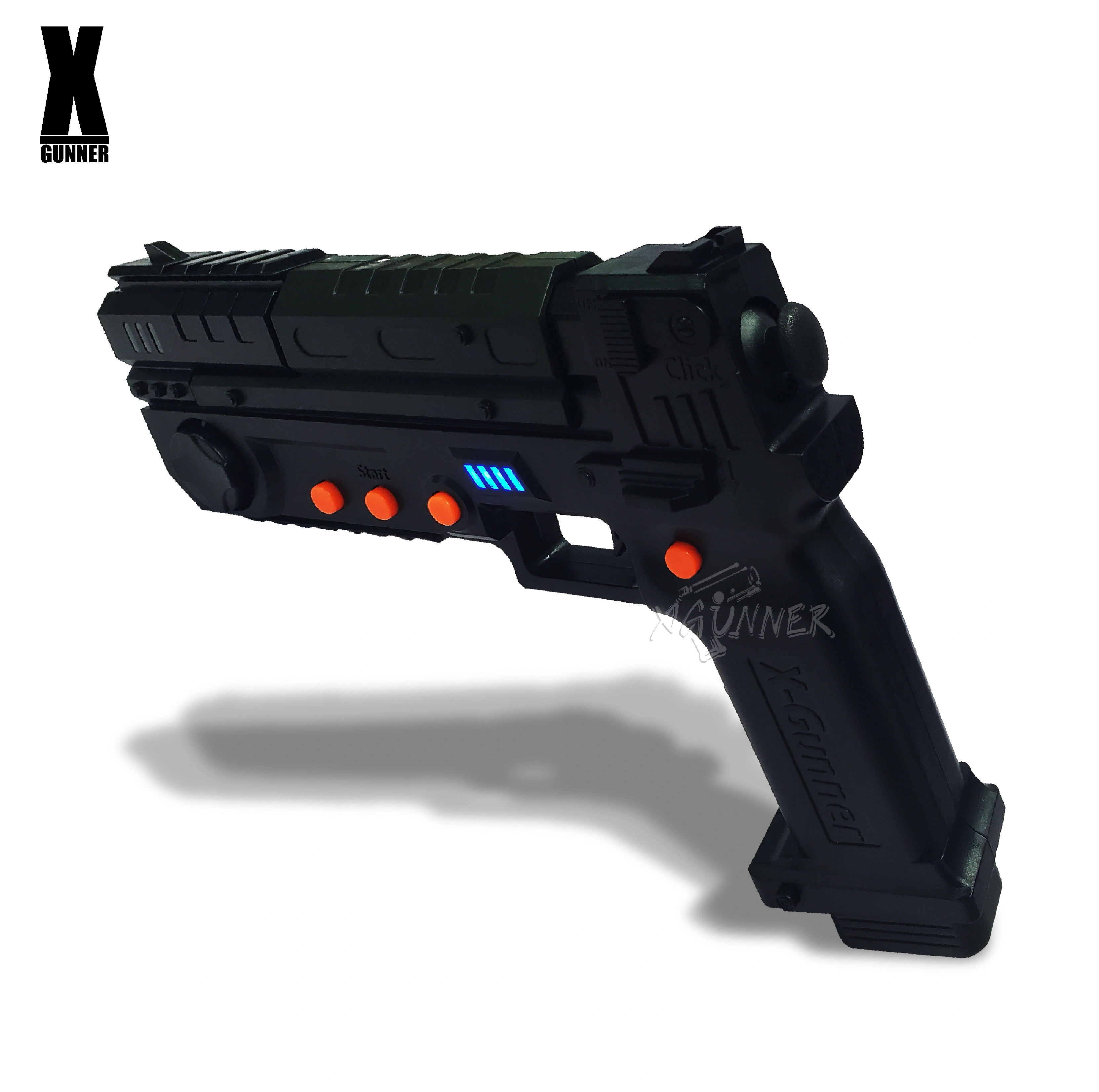 X-GUNNER XGUNNER 2.4G pistolet lumineux de jeu sans fil, pistolet lumineux sans fil, pistolet somato