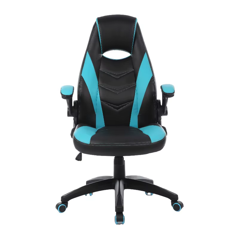Chaise de bureau ergonomique de direction et de gaming à dossier haut, design moderne, inclinable, e