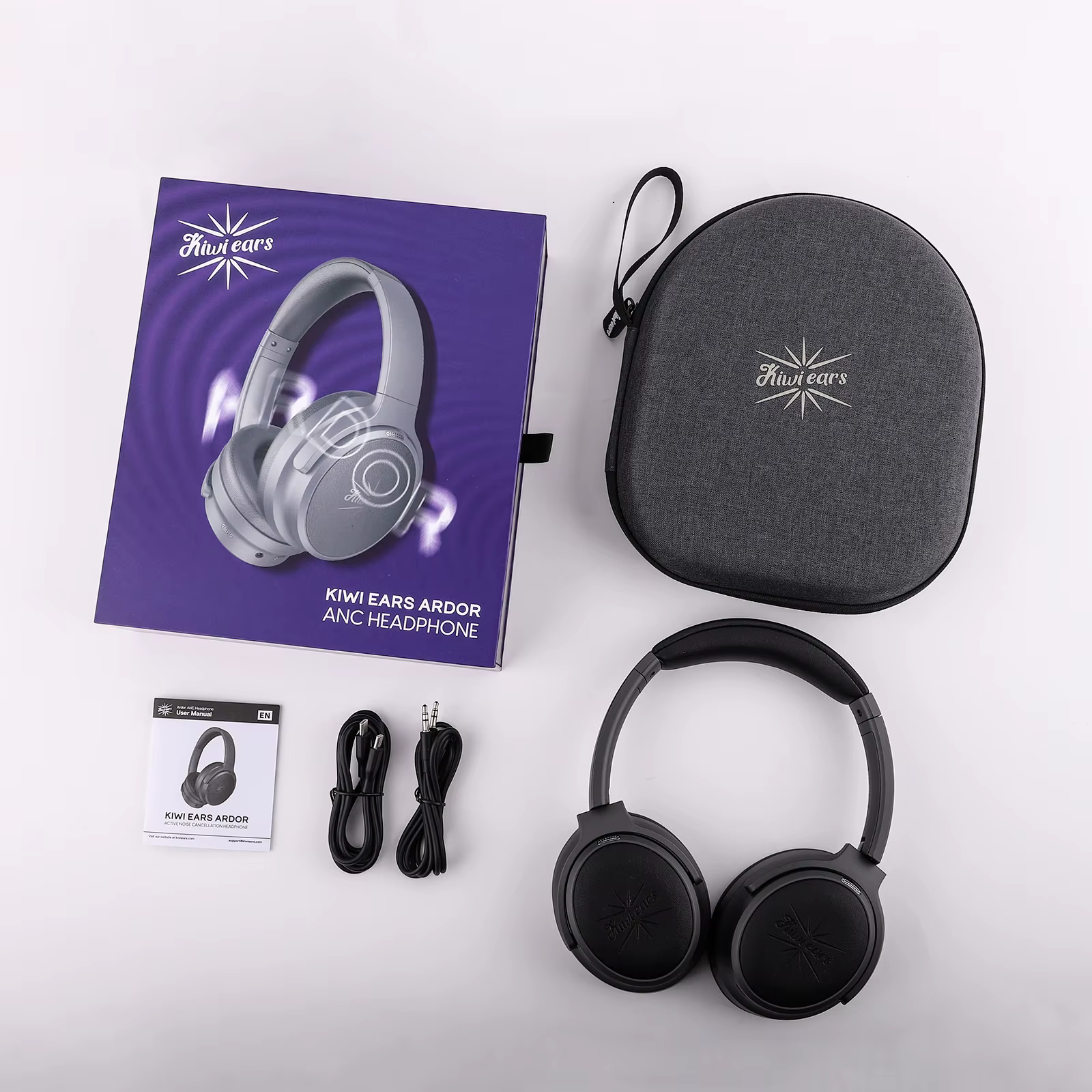 Kiwi Ears Ardor Audiophile Bluetooth double pilote casque hybride ANC suppression du bruit casque