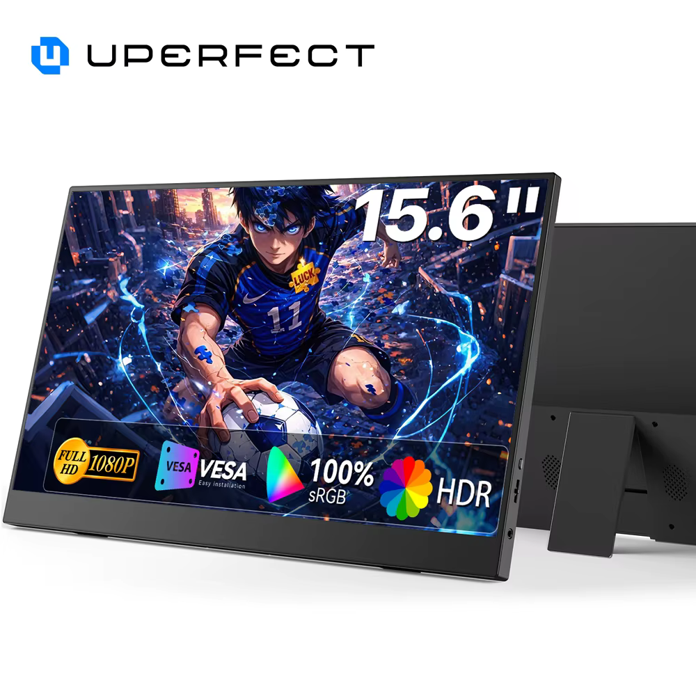 Moniteur portable de jeu UPERFECT 60hz, 15.6 pouces, affichage 1080P, USB C, temps de réponse plus r