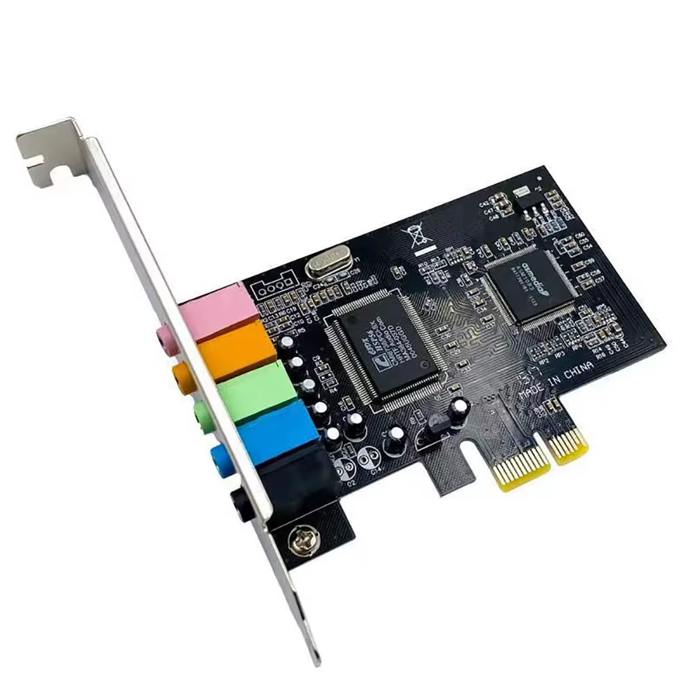 Carte son Pcie 5.1 PCI Express effet sonore carte Surround 3D Audio stéréo puce CMI8738 haute Perfor