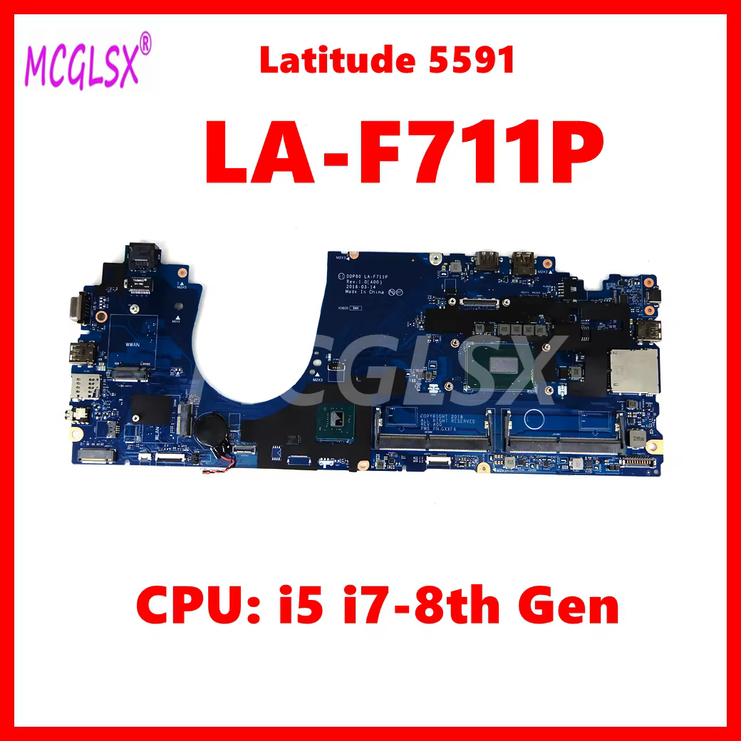 LA-F711P carte mère d'ordinateur portable pour DELL Latitude 15 5591 3530 carte mère pour ordinateur