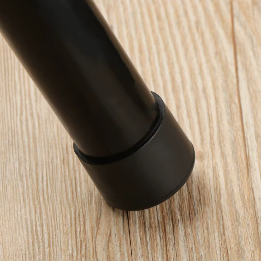 Couvre-pieds de chaise en PVC noir, nouveaux pieds de meubles à fond rond, coussinets en Silicone, c