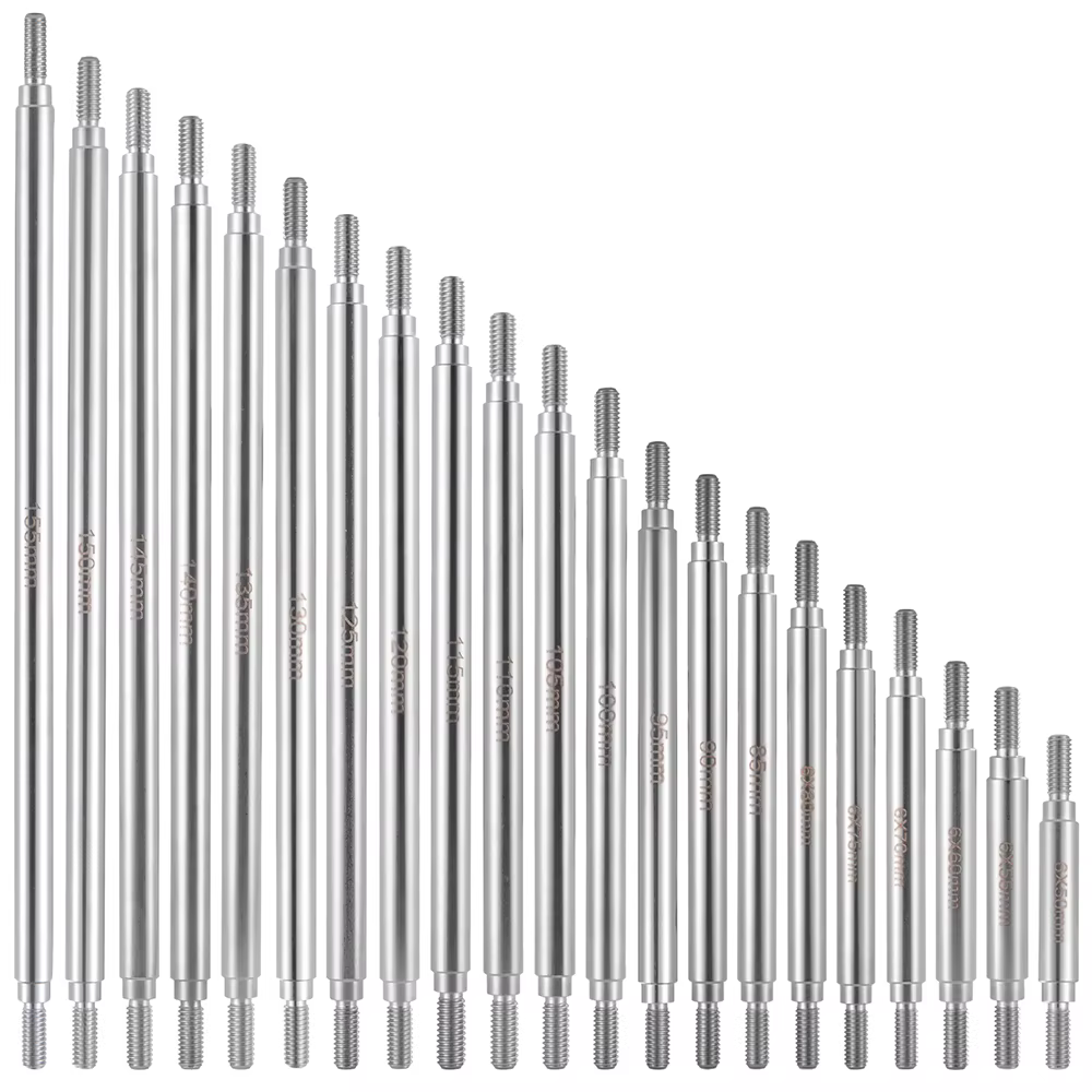 YEAHRUN 2 pièces ensemble de liaison en acier inoxydable tige de liaison M4 6x50-155mm pour Axial SC