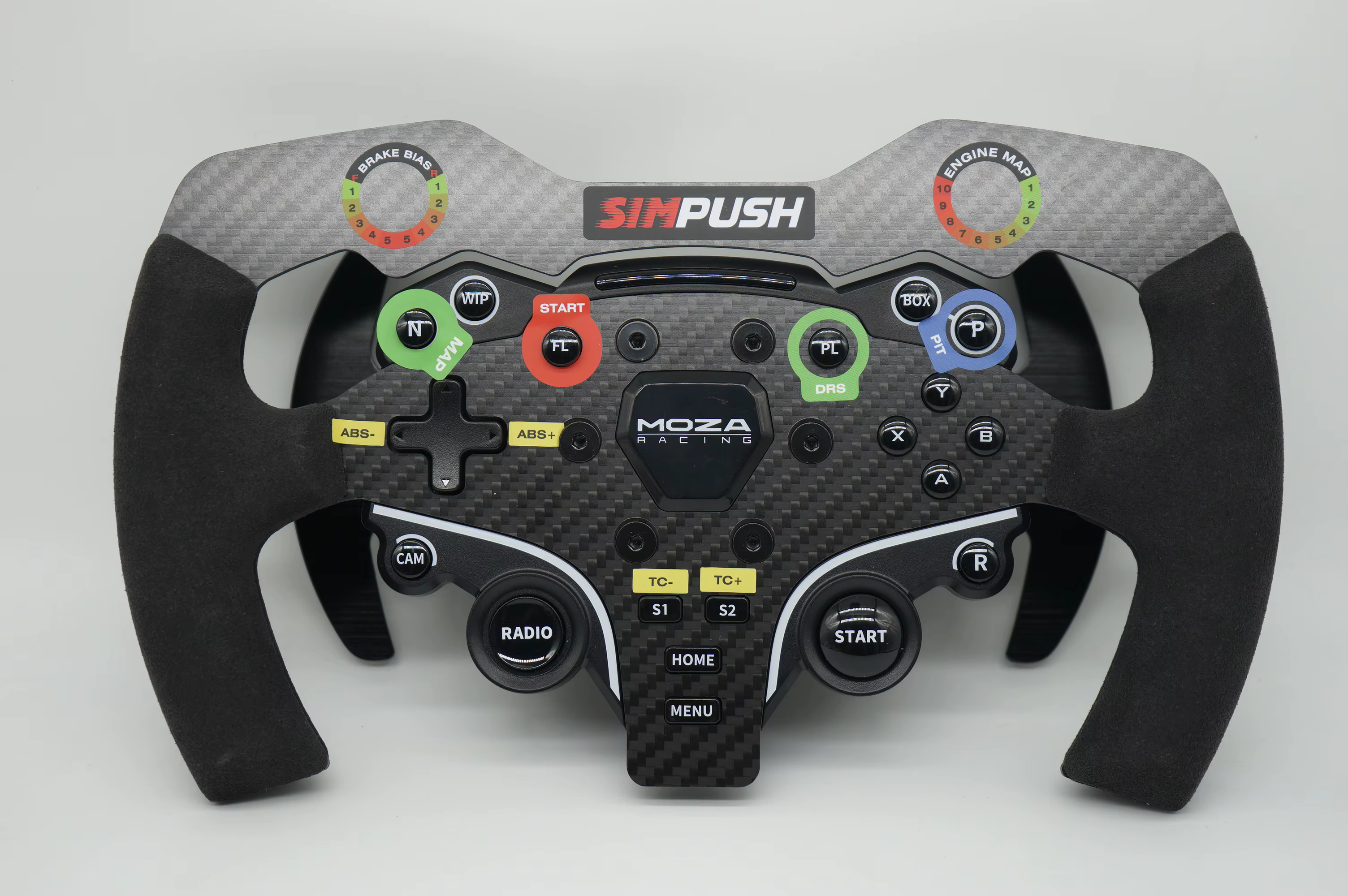 SIMPUSH-Sim Wheel MOD pour MOZA R5 MOZA ES ESX MOZA CS, F1, GT3, GT4