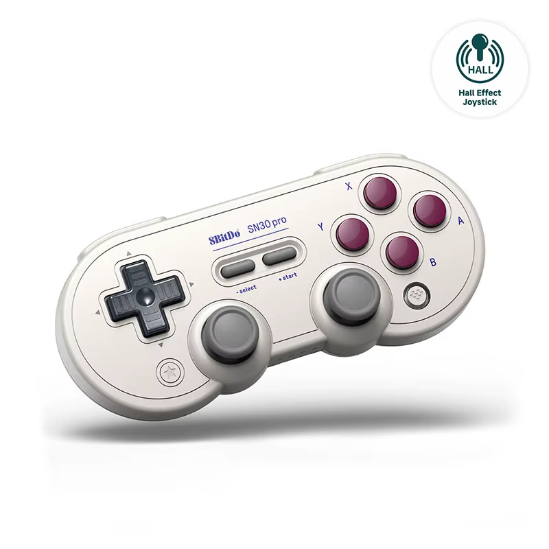 Manette de jeu Bluetooth sans fil 8BitDo SN30 Pro avec effet Hall pour Switch 2, 1, PC, Windows 10,