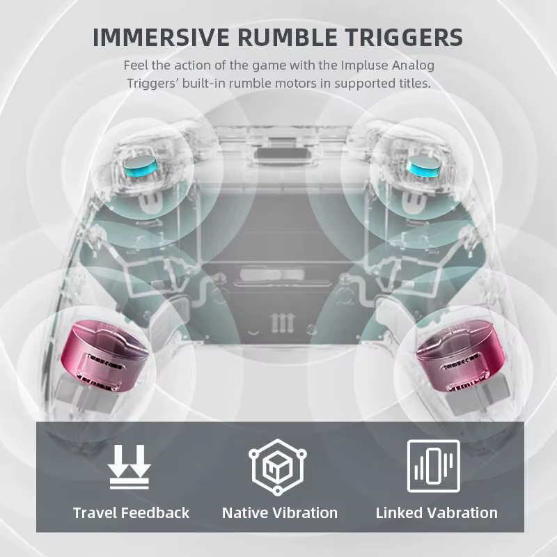 MACHENIKE G5Pro Max contrôleur de jeu avec station de charge RGB manette de jeu sans fil effet Hall