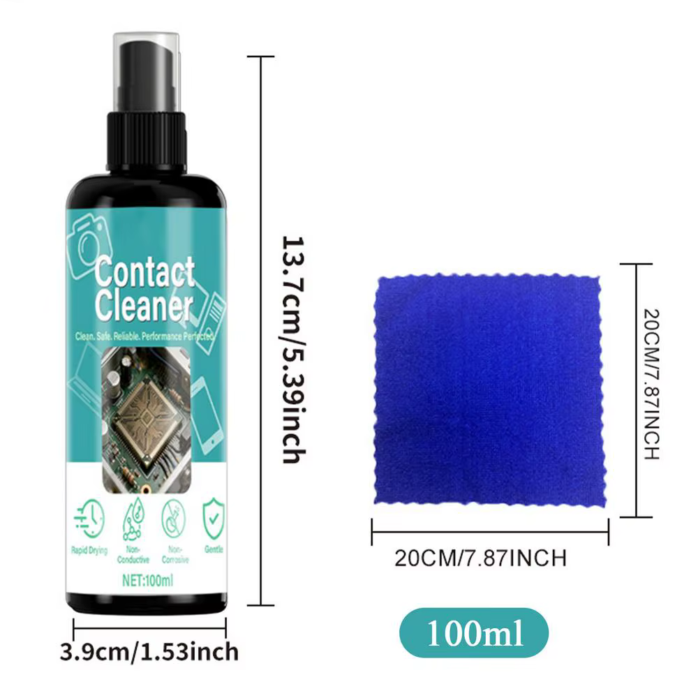 Nettoyant pour contacts électriques en spray 100 ml pour cartes de circuits imprimés, cartes mères, 