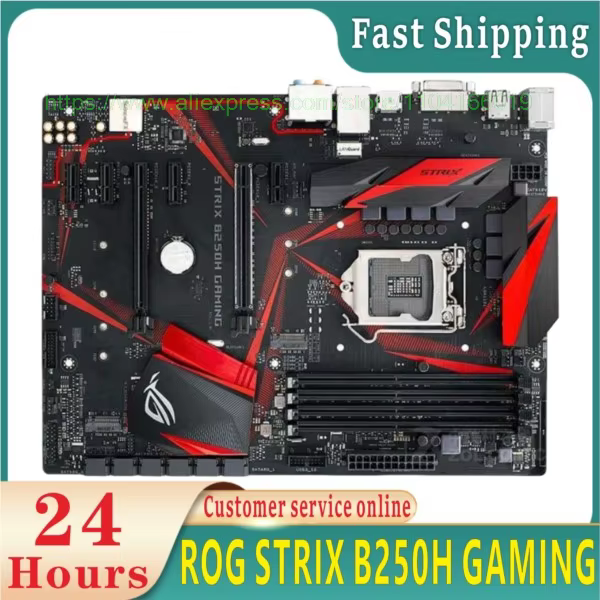 ROG STRIX B250H carte mère de jeu LGA 1151 DDR4 SATA3 USB3.0 carte de bureau 100% test d'origine