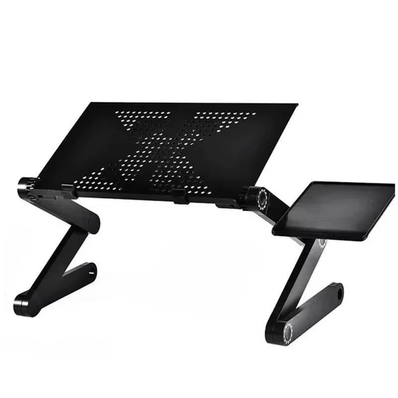 Support de Table pour ordinateur Portable et bureau de tour réglable, Portable avec tapis de souris,